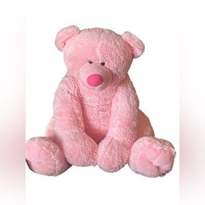 Large light pink plush stuffed animal
